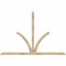 Ekena Millwork Richland Rough Sawn Timber Gable Bracket, Douglas Fir, 108"W x 72"H x 2"D x 4"F, 16/12 Pitch GBW108X72X0204RIC00RDF - alternate 1